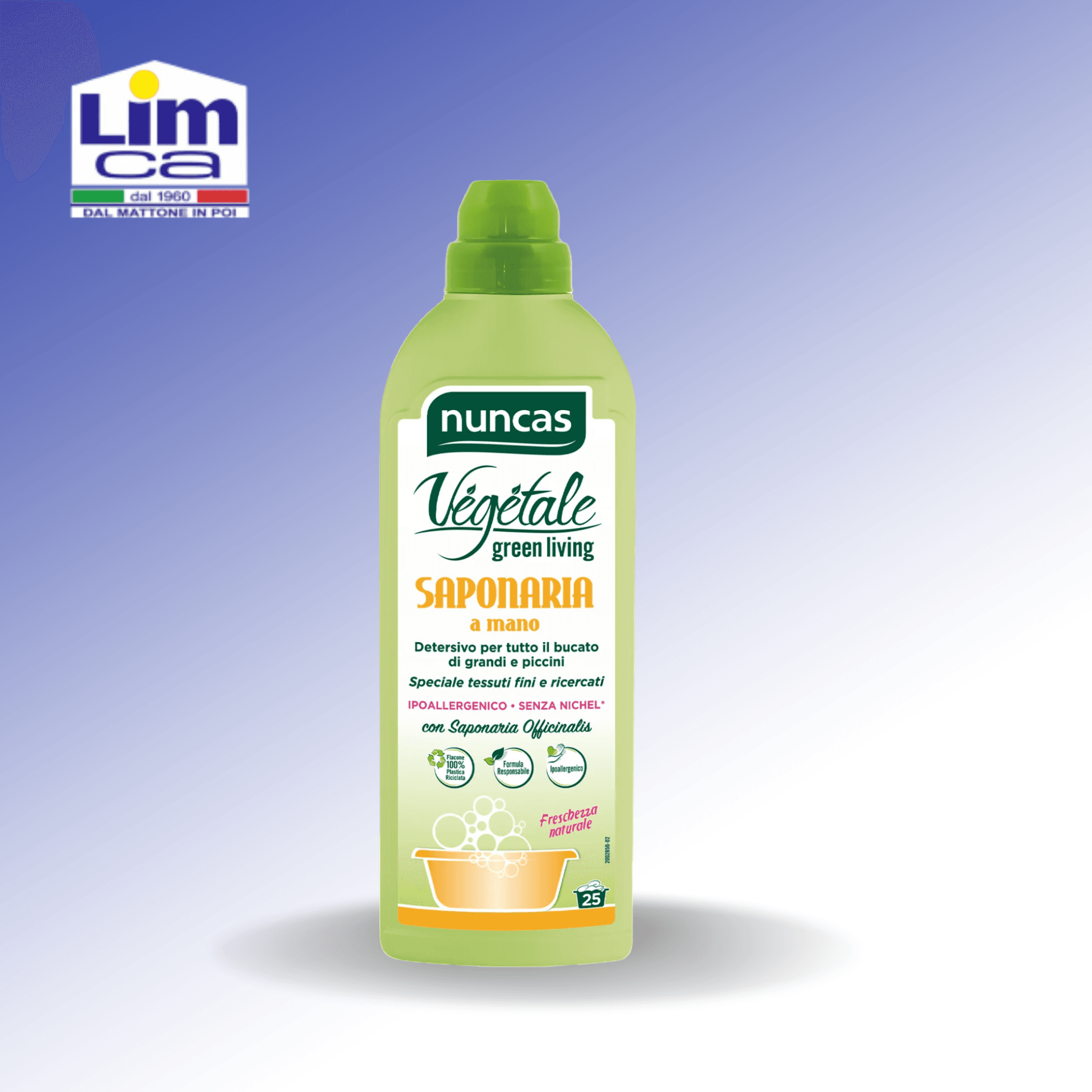 VEGETALE SAPONARIA - Detersivo liquido bucato a mano