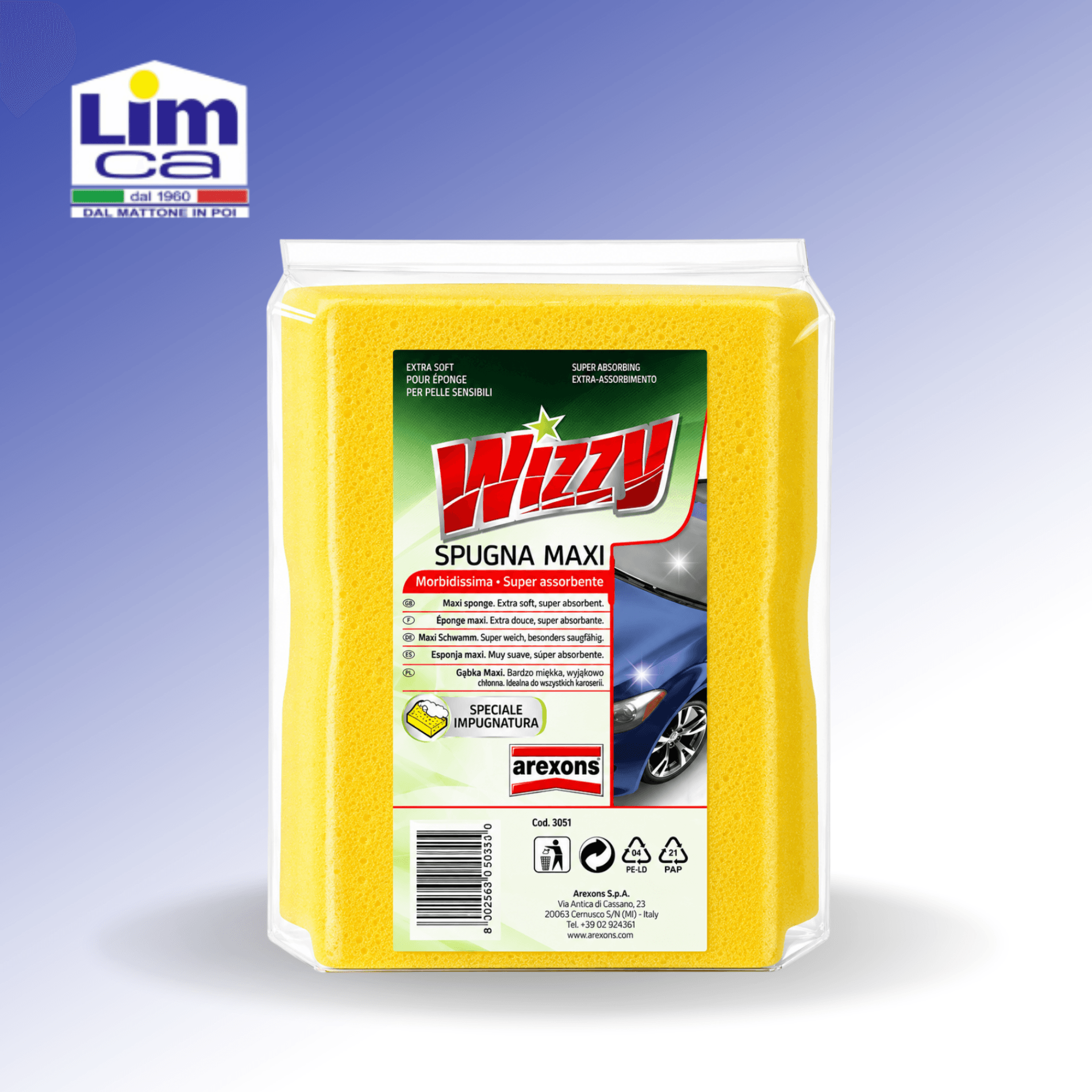 WIZZY SPUGNA MAXI - Spugna per ampie superfici