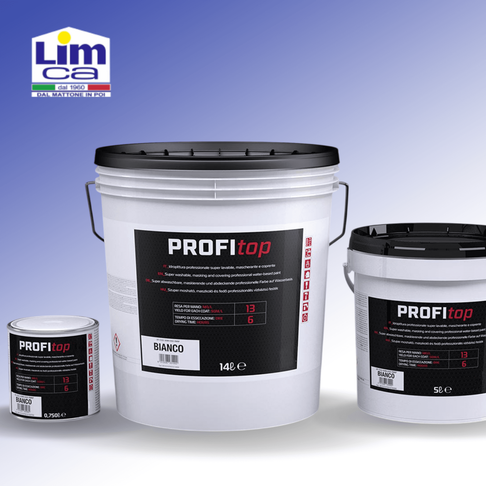 PROFI TOP BIANCO - Idropittura superlavabile opaca elevata copertura