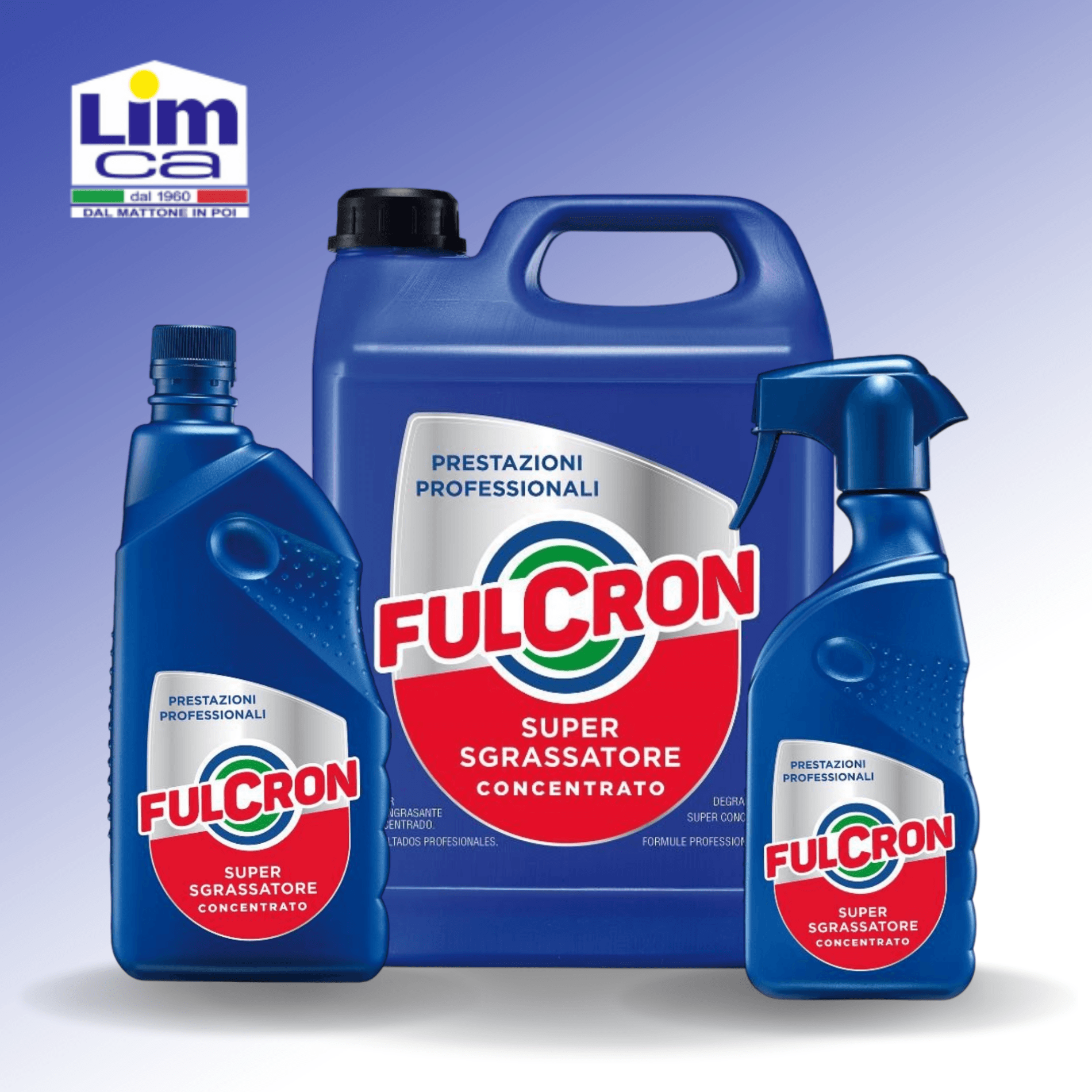 FULCRON SUPER SGRASSATORE CONCENTRATO - Detergente professionale multiuso