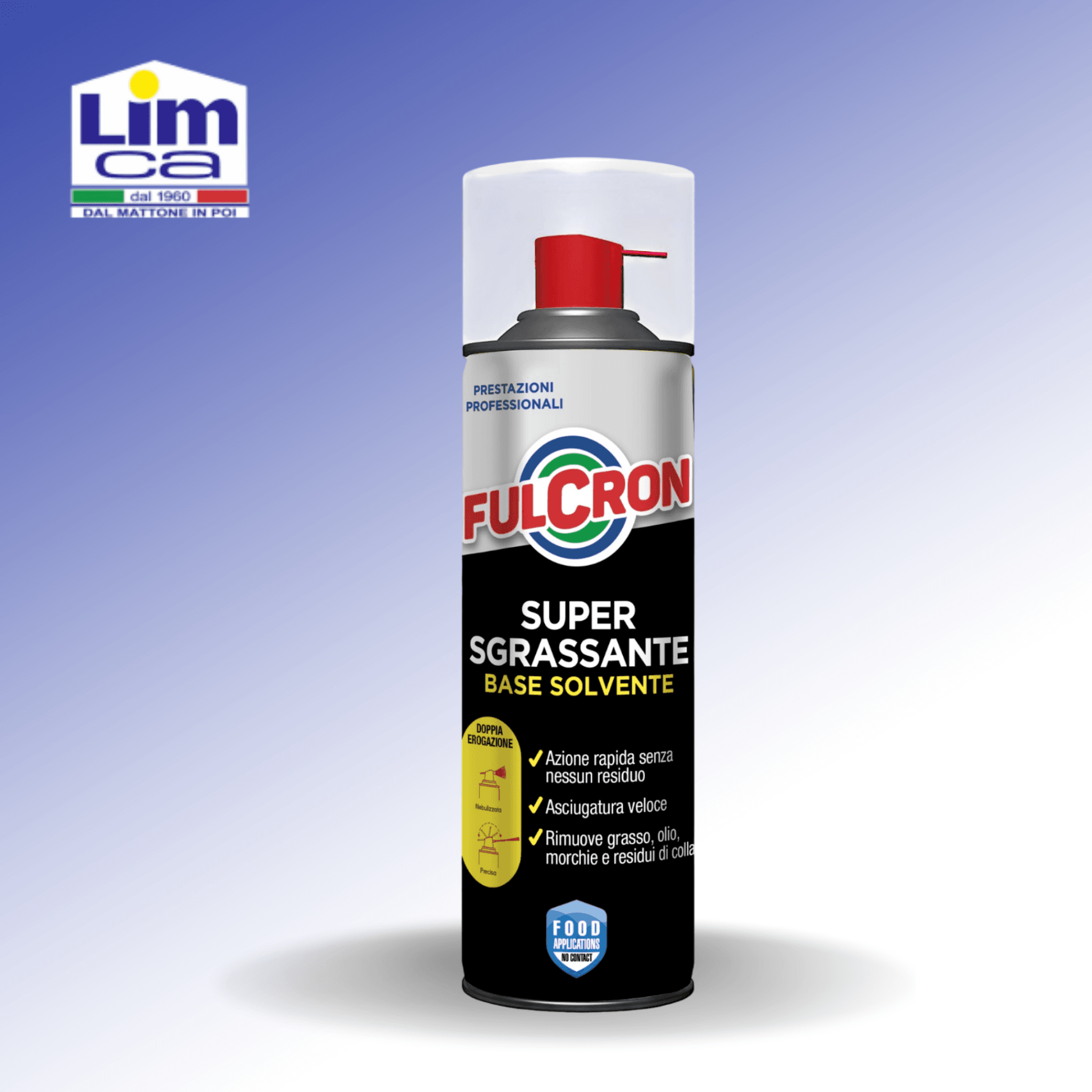 FULCRON SUPER SGRASSANTE BASE SOLVENTE - Rimuove grasso, olio, inchiostro