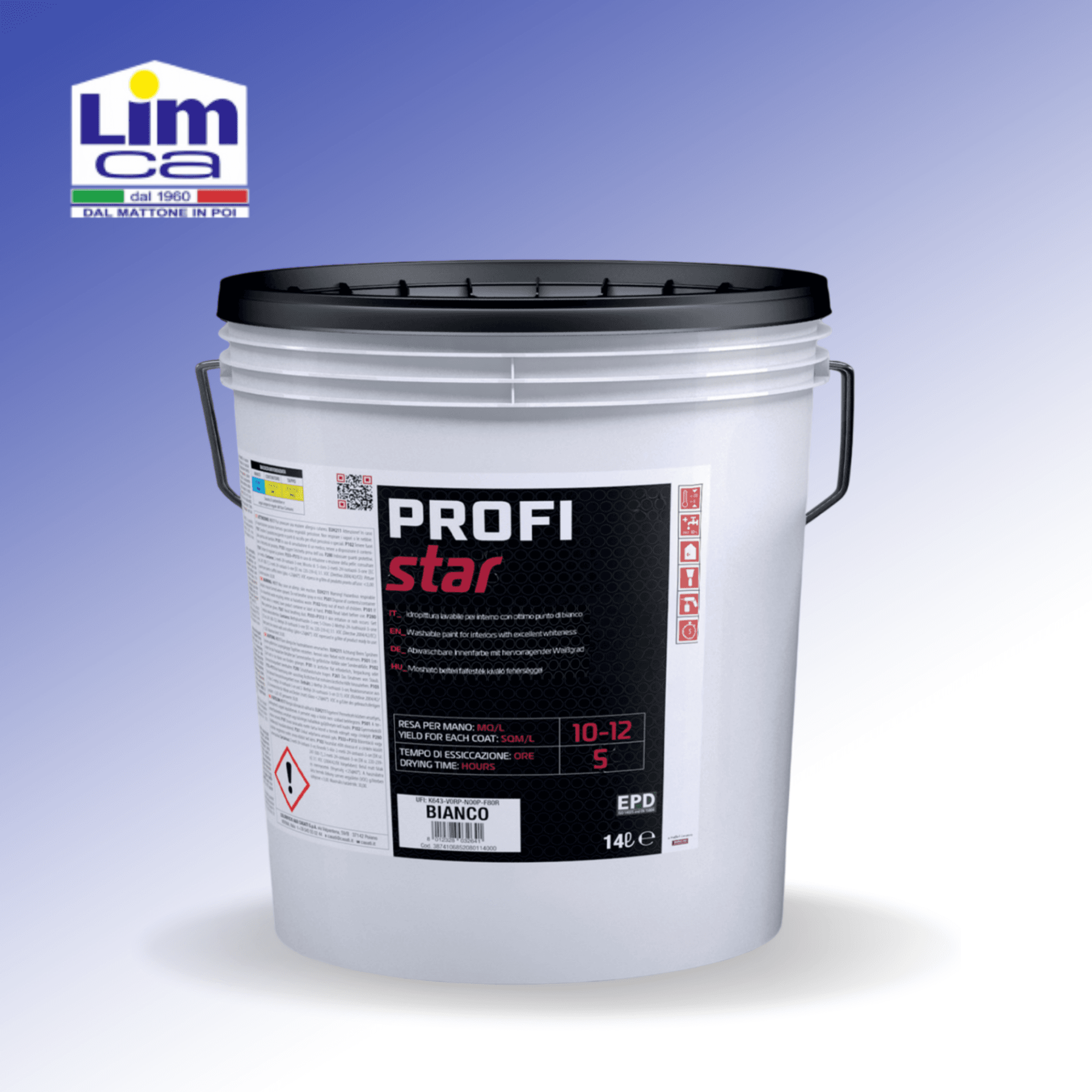 PROFI STAR BIANCO 5 LT -  Idropittura lavabile migliora la qualità dell'aria