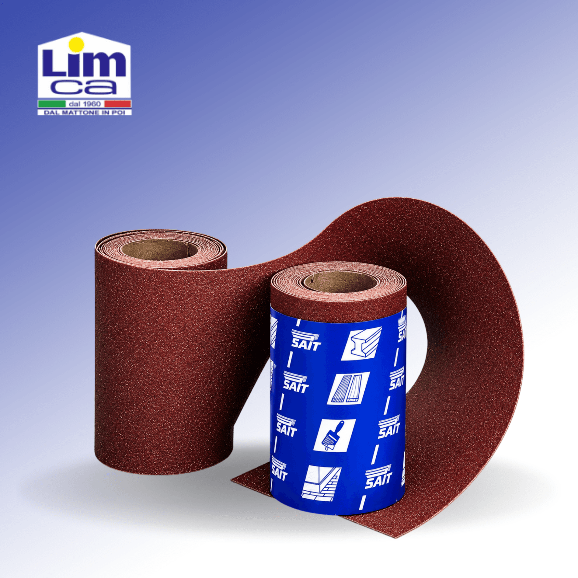 RM SAITAC  AW D  - Mini rotolo carta abrasiva 115mm x 5mt