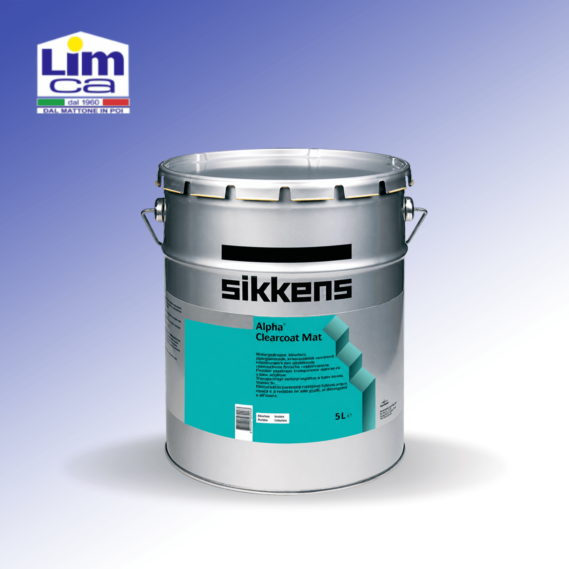 ALPHA CLEARCOAT MAT - Finitura all'acqua protettiva incolore opaca