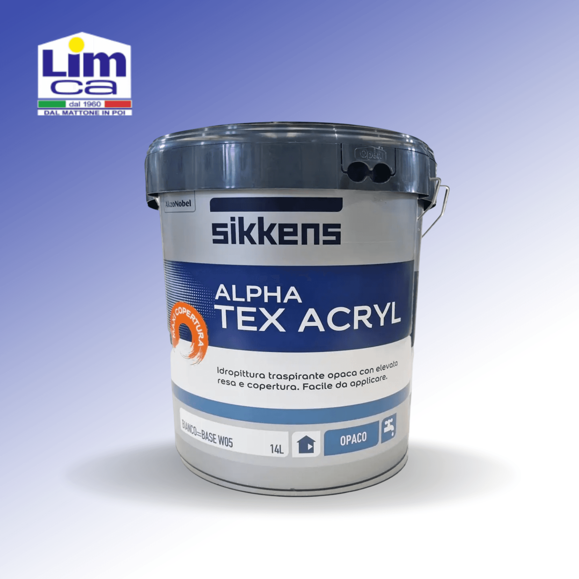 ALPHA TEX ACRYL - Idropittura murale traspirante opaca interni