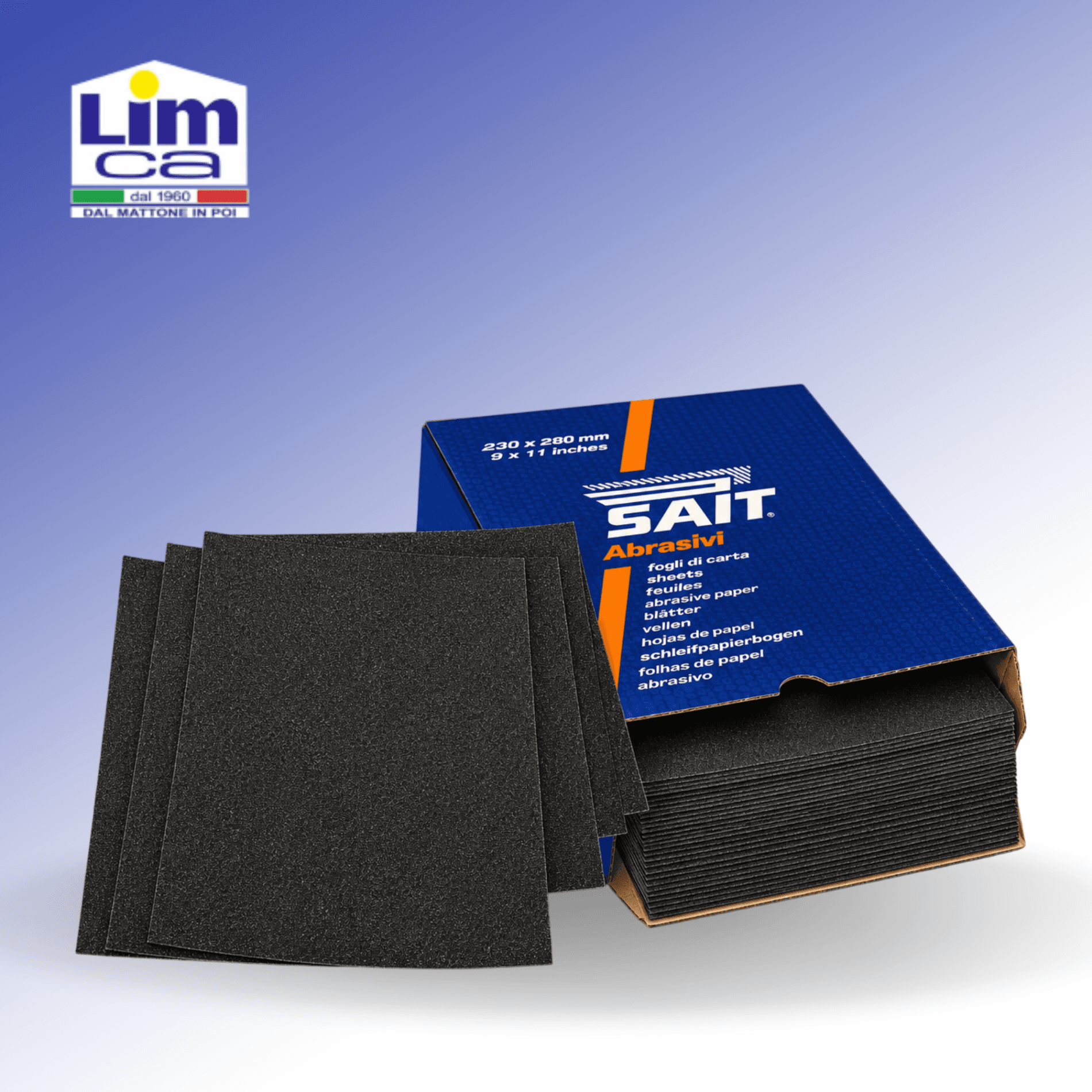 S SAITAC CW C - Foglio di carta abrasiva per legno, marmo e materie plastiche