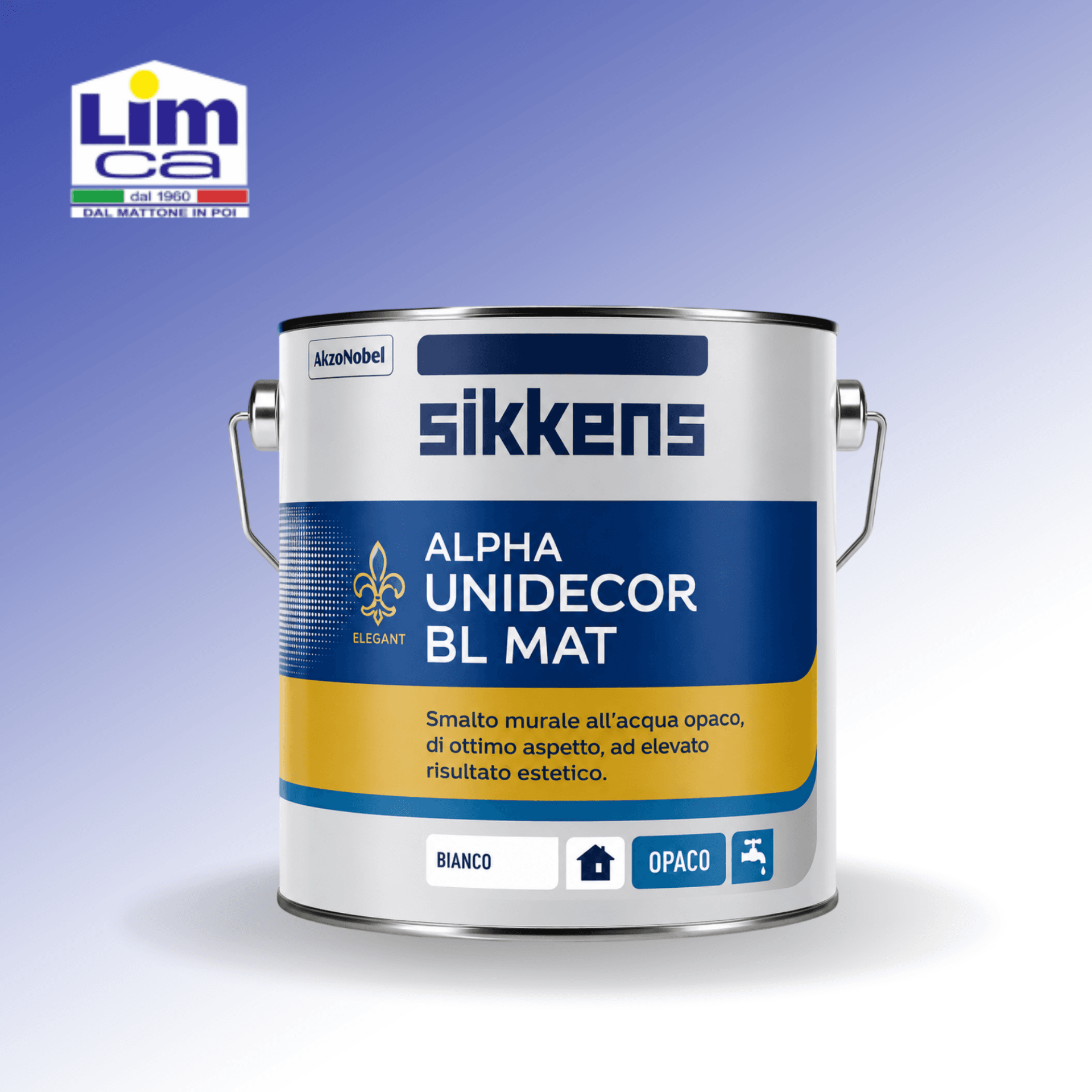 ALPHA UNIDECOR BL MAT - Smalto all'acqua opaco interni
