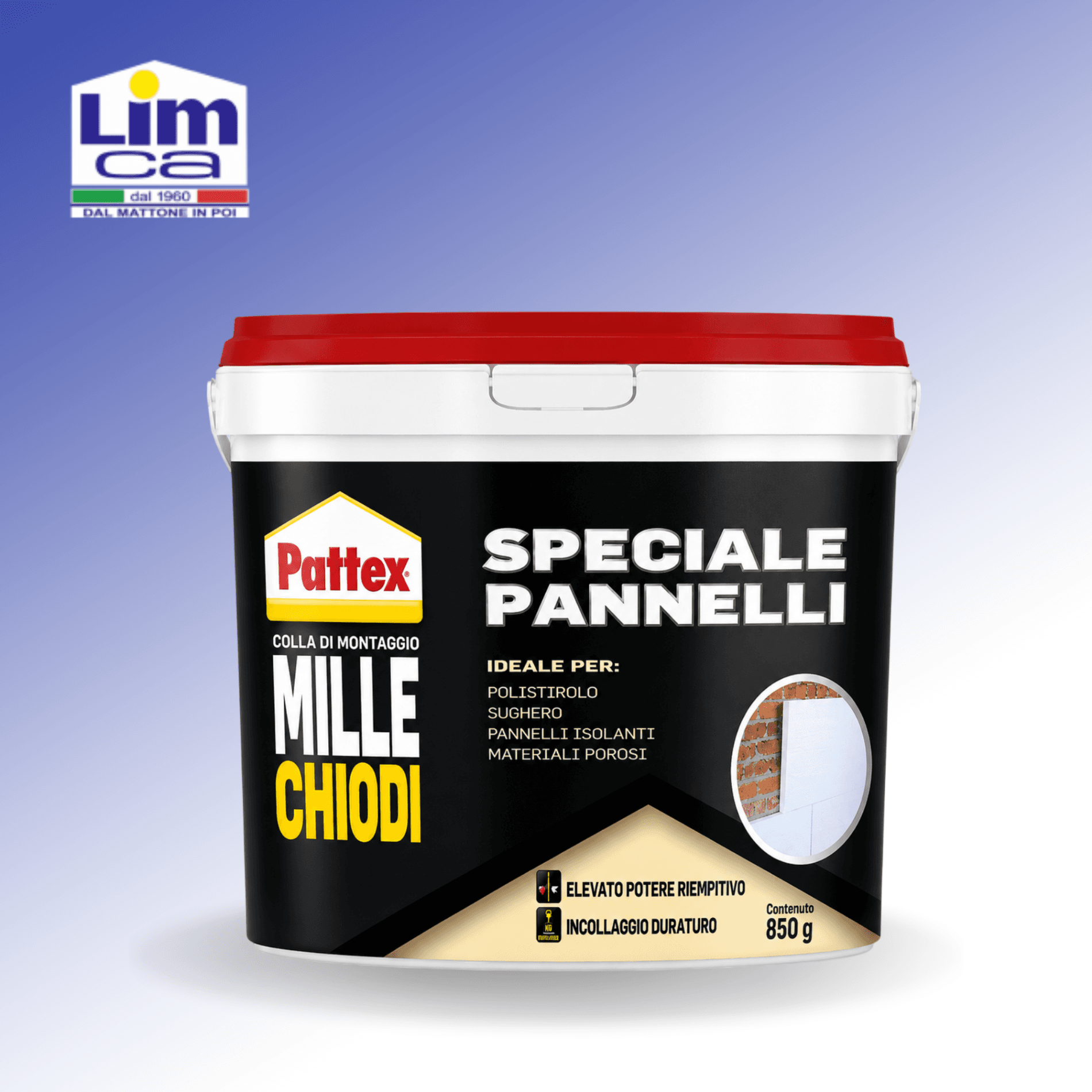 PATTEX PANNELLI - Adesivo per l’incollaggio di elementi decorativi e pannelli isolanti