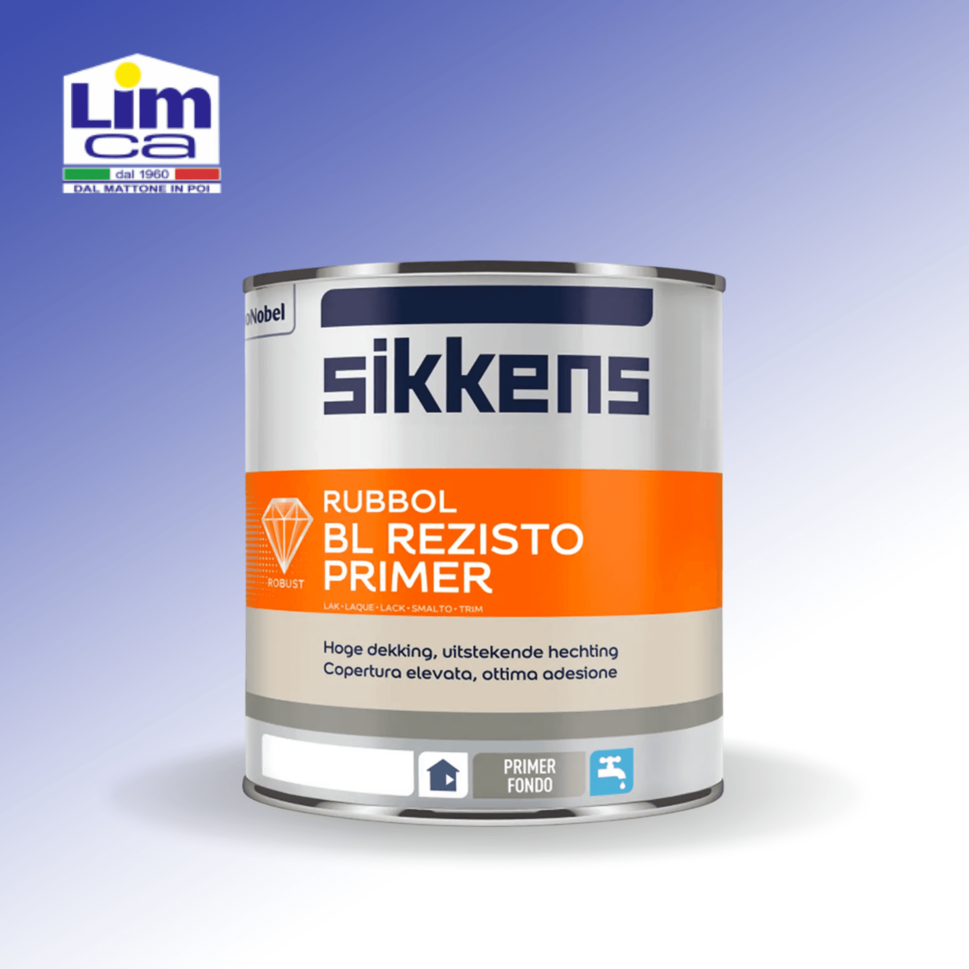 RUBBOL BL REZISTO PRIMER - Fondo all'acqua per legno e plastica