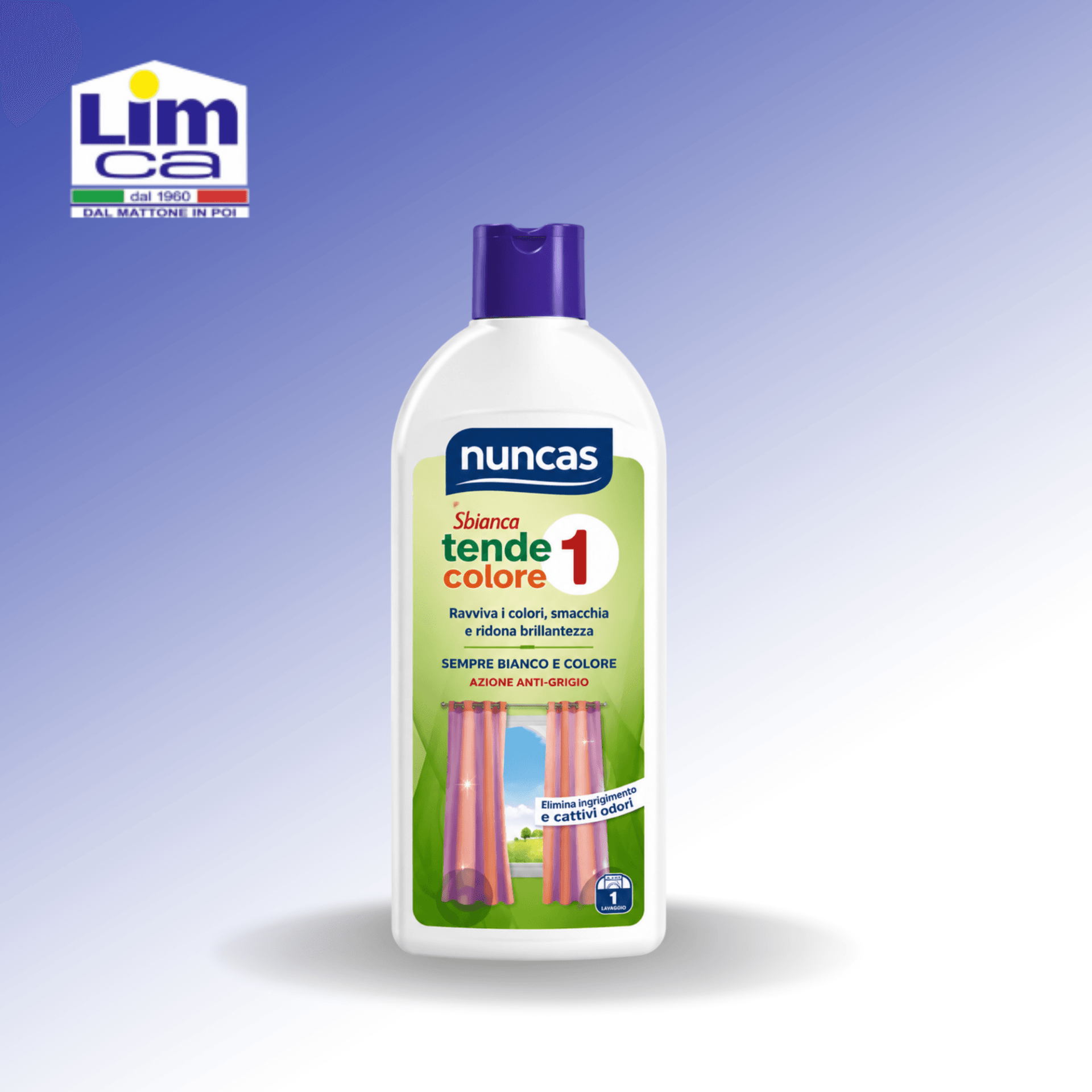 TENDE 1 COLOUR LAVA - Detergente per tende colorate