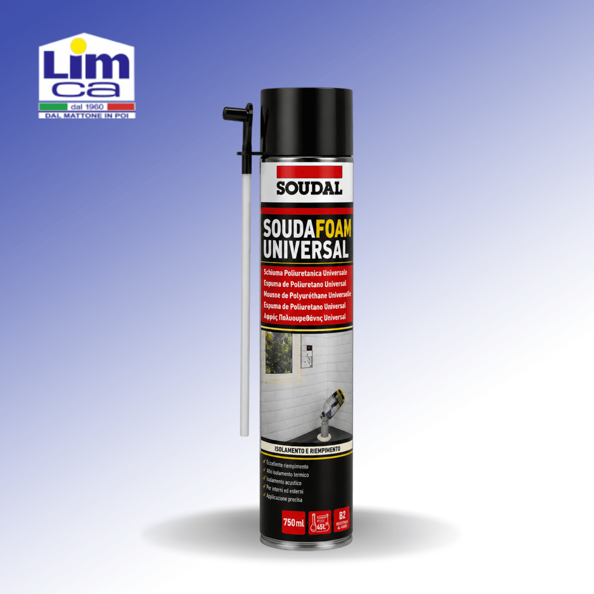 SOUDAFOAM UNIVERSAL M - Schiuma poliuretanica isolante