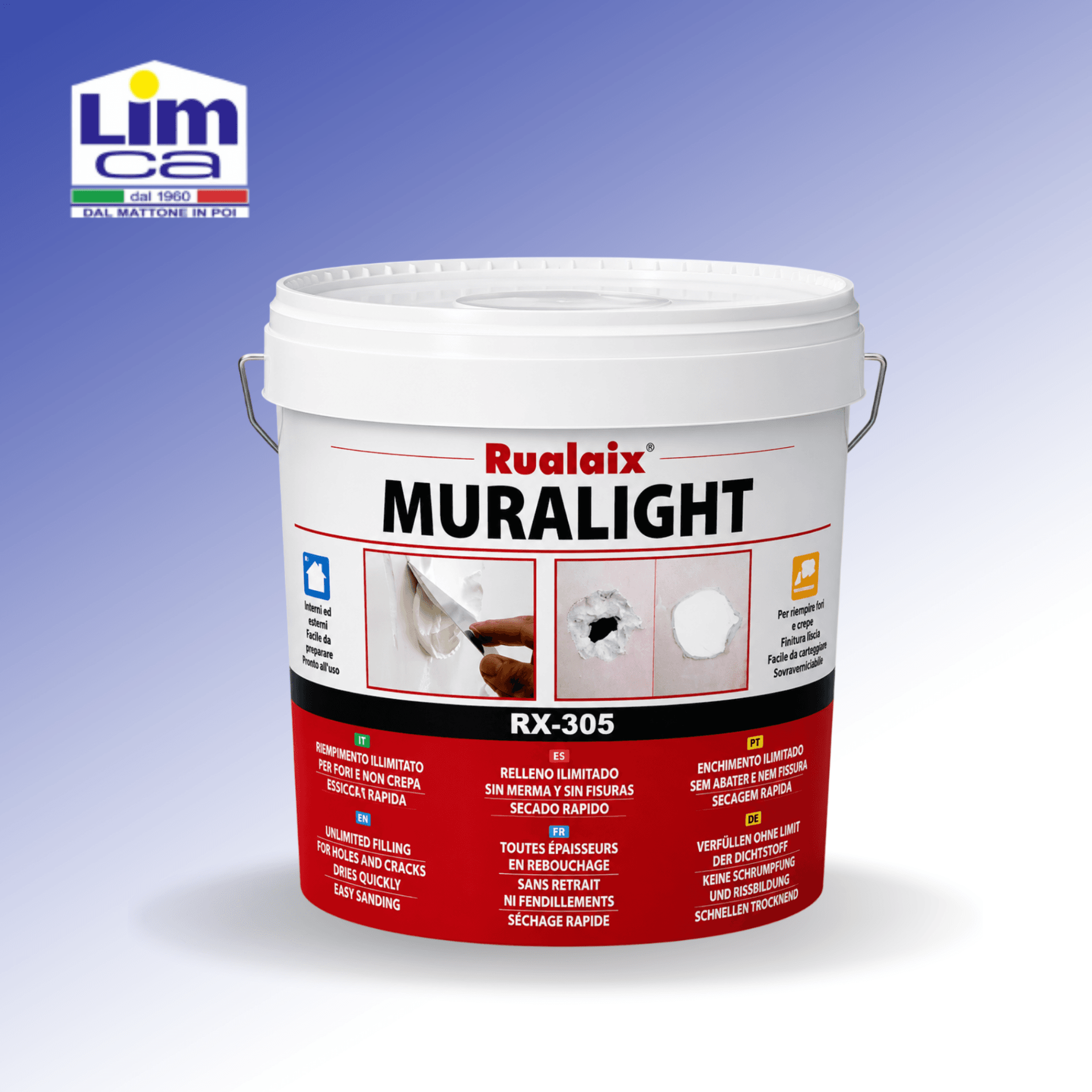 RUALAIX MURALIGHT RX-305 - Stucco ultra leggero per buchi e fessure